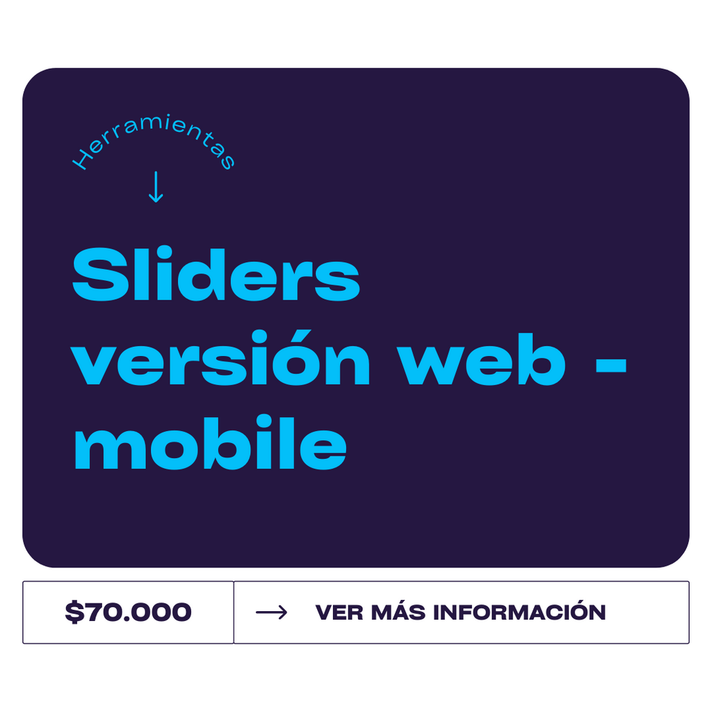 Sliders versión web - Mobile - TheKickass Company