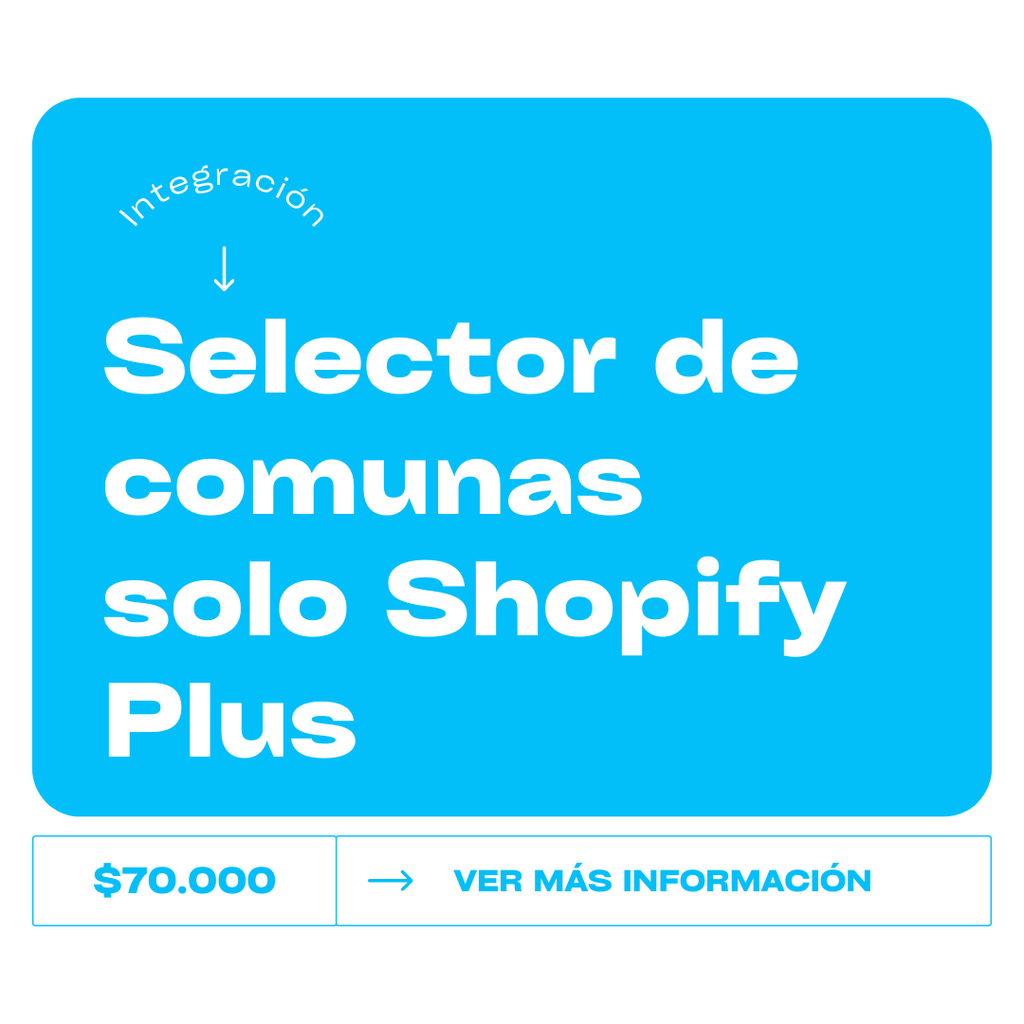 Desplegable de comunas solo para Shopify Plus - TheKickass Company